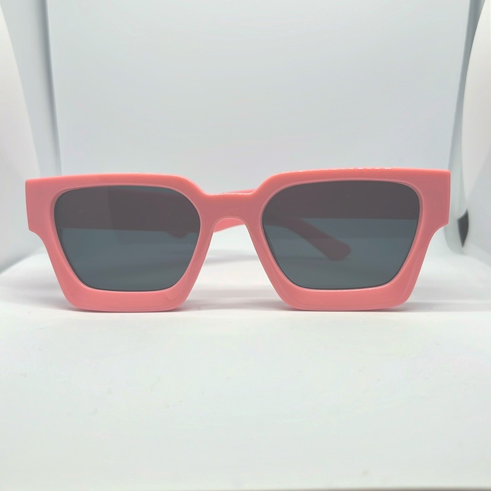 Pink UV400 Outdoor Unisex Retro Chunky Sunglasses
